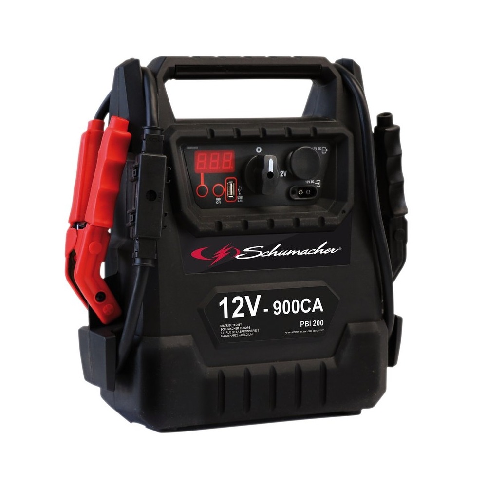 Arrancador baterías Schumacher® PBI200 12V 900 CA – Booster Profesional